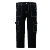 Black cargo jeans