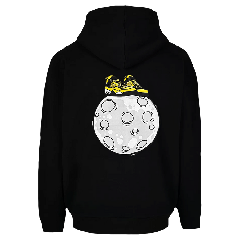 Iced out hoodie yellow moon