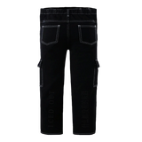 Black cargo jeans